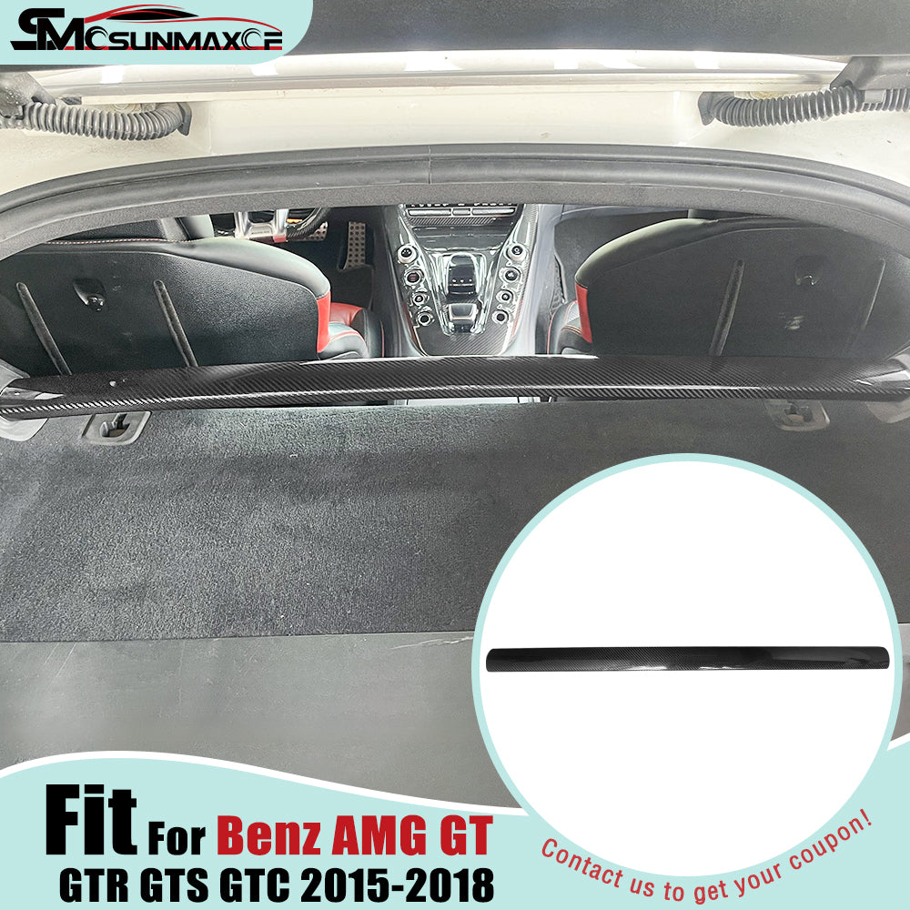 Carbon Fiber Rear Strut Bar Cover for Mercedes AMG GT/GTS/GTR (2015-2018)