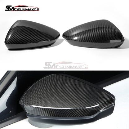 Audi A3 8Y S3 RS3 Carbon Fiber Side Mirror Covers (LHD, 2021-2024)