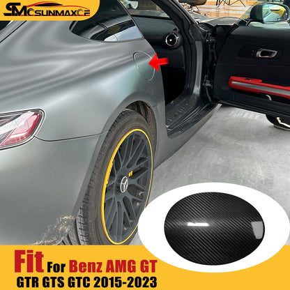 Carbon Fiber Fuel Tank Cap Protection Cover for Mercedes AMG GT/GTS/GTR (2015-2023)