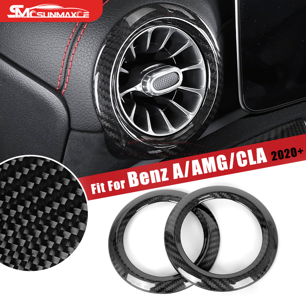 Mercedes-Benz CLA C118 W177 V177 A35 A45 Carbon Fiber Dashboard Air Vent Ring Cover