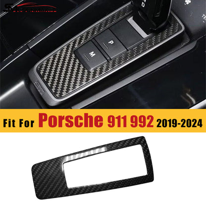 Porsche 911 992 Carbon Fiber Shift Panel Trim (2019-2024)