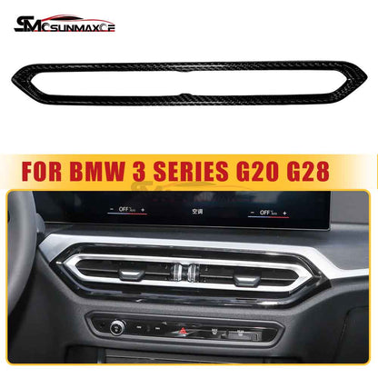 BMW 3 Series G20 G28 Carbon Fiber Center Console Air Vent Frame Cover (2023-2024)