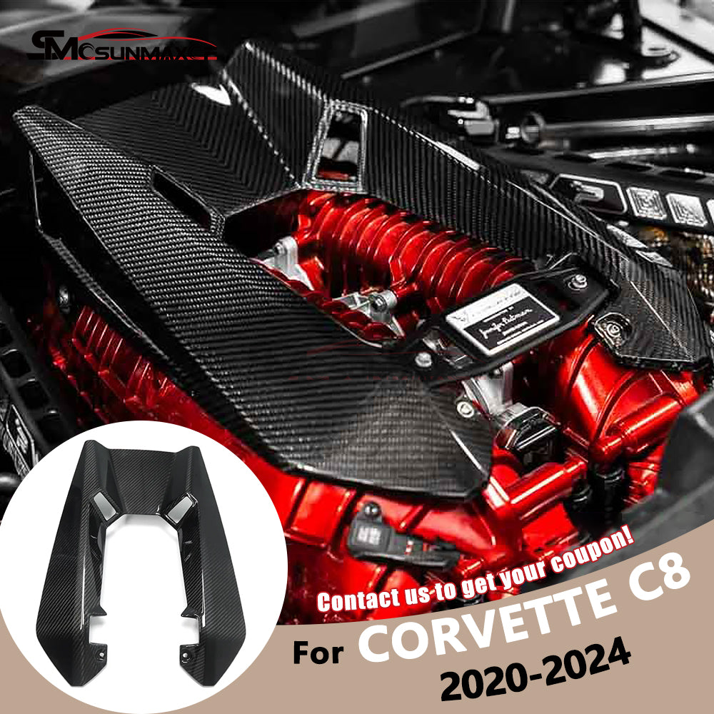 Chevrolet Corvette C8 Z06 2023-2024 Carbon Fiber Hood Engine Bay Cover Trim