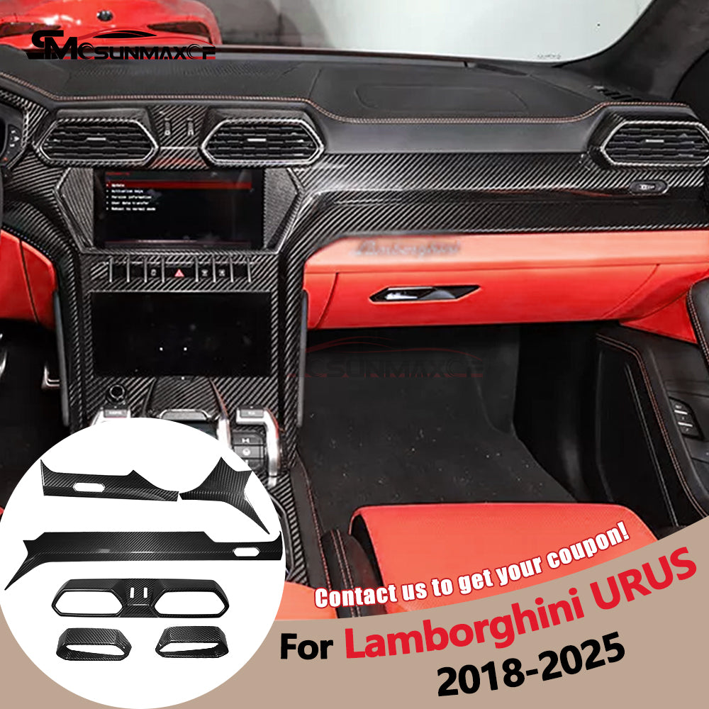 Lamborghini Urus Carbon Fiber Dashboard Trim Cover (2018-2025)