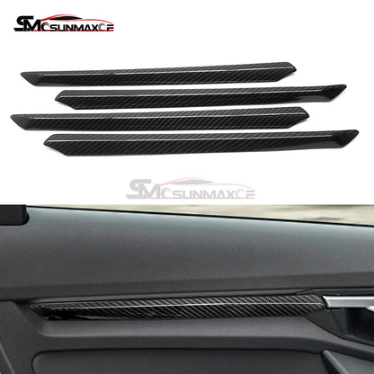 Audi A3 S3 RS3 8Y Carbon Fiber Door Panel Trim (4PCS, 2021-2024)