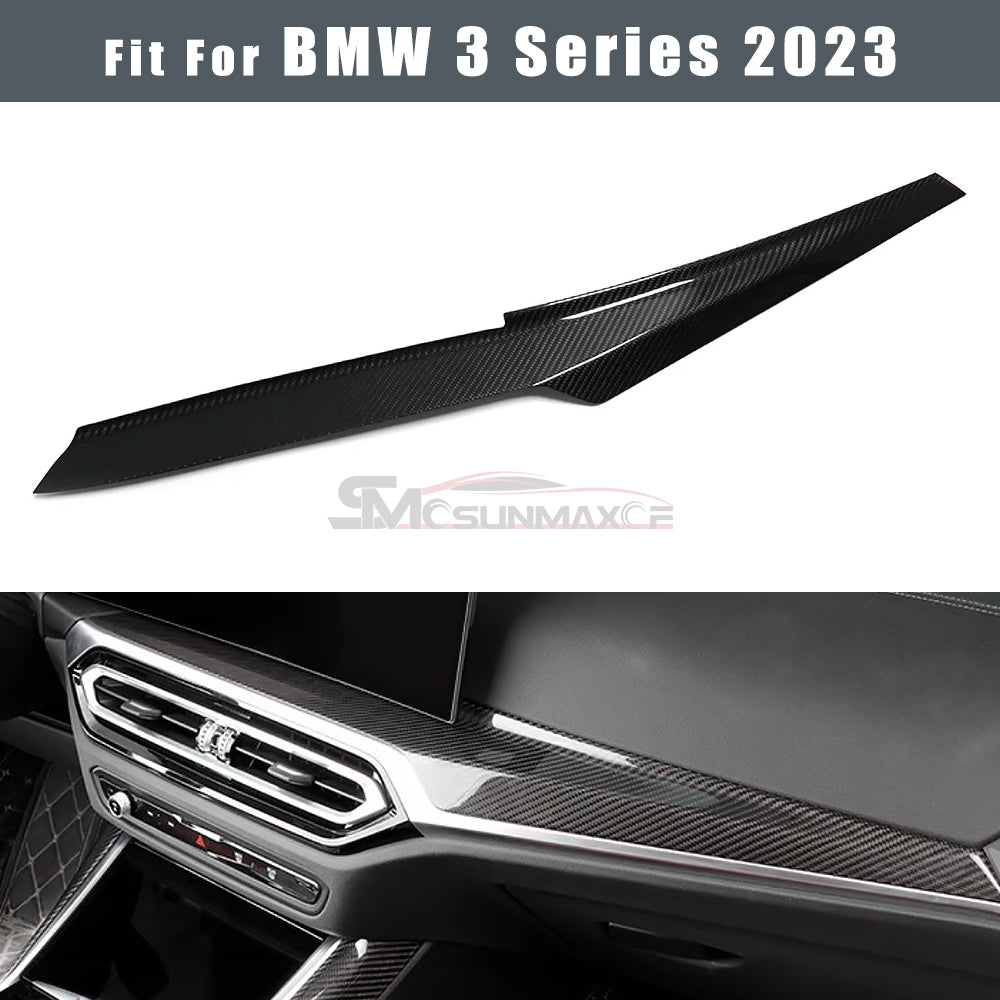 BMW 3 4 Series G20 G21 G22 Carbon Fiber Center Console Dashboard Trim (2022-2023)