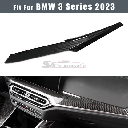 BMW 3 4 Series G20 G21 G22 Carbon Fiber Center Console Dashboard Trim (2022-2023)