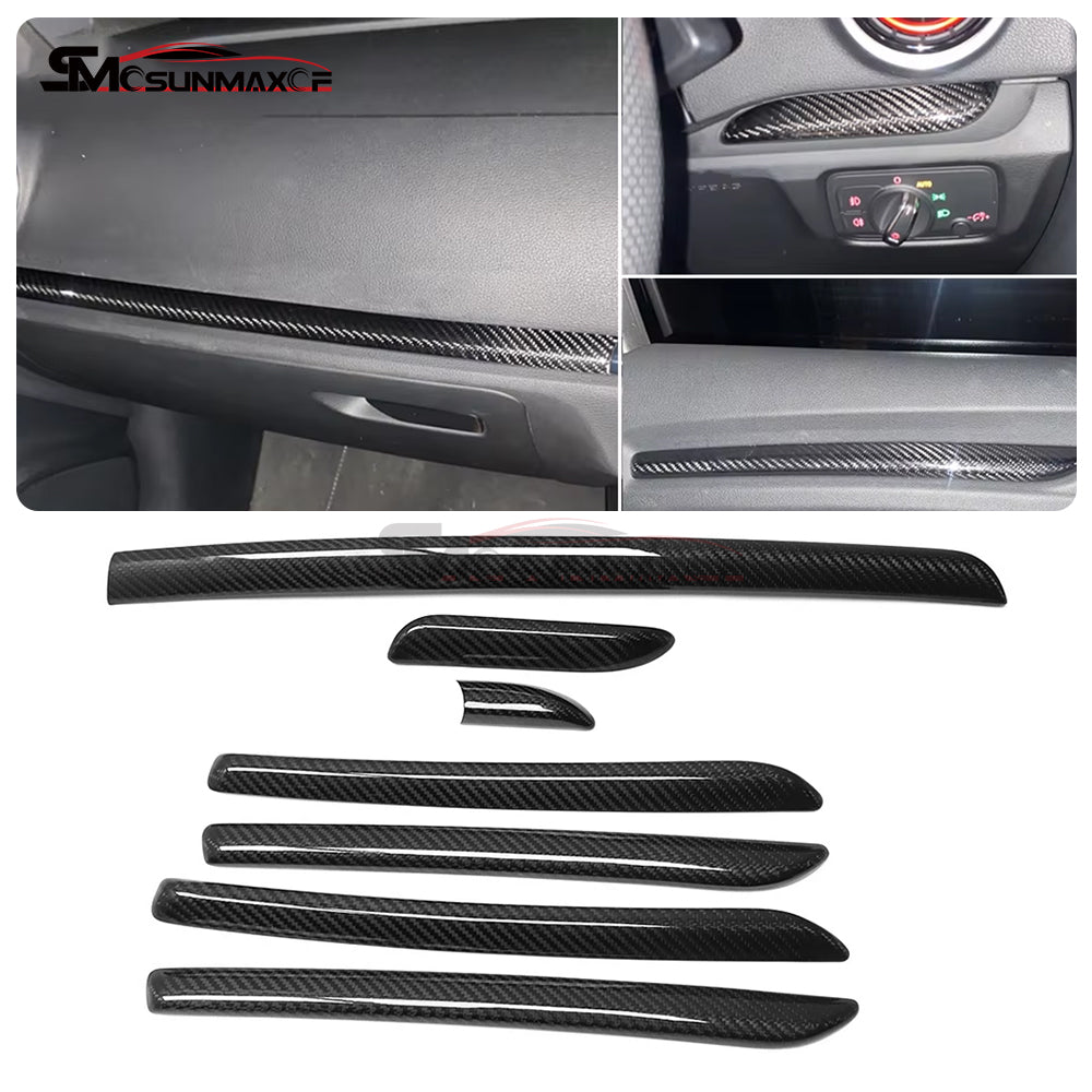 Audi A3 8V S3 RS3 Carbon Fiber Interior Trim Kit (7PCS, 2012-2020)