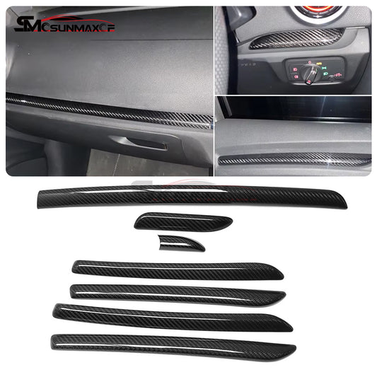 Audi A3 8V S3 RS3 Carbon Fiber Interior Trim Kit (7PCS, 2012-2020)