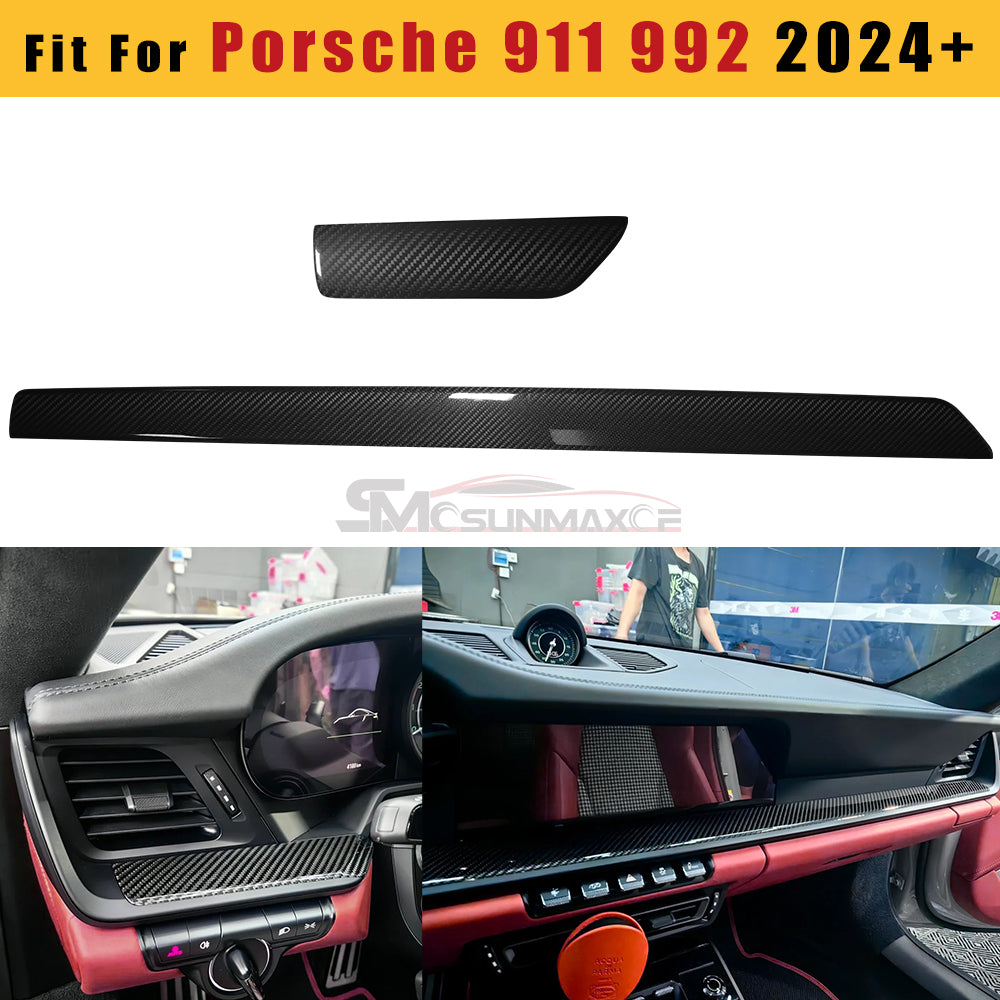 Porsche 911 992 Carbon Fiber Dashboard Trim (2019-2024)