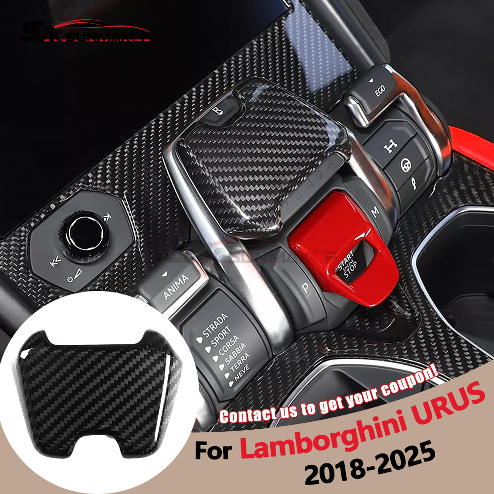Lamborghini Urus Carbon Fiber Gear Knob Cover (2018-2025)