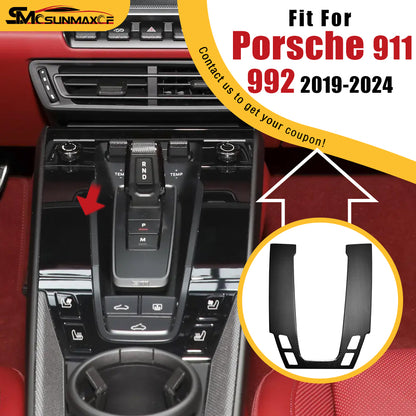 Porsche 911 992 Carbon Fiber Shift Panel Sticker (2019-2024)