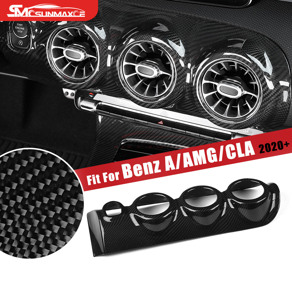 Mercedes-Benz CLA C118 W177 V177 A35 A45 Carbon Fiber Dashboard Air Vent Cover (LHD/RHD)