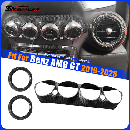 Carbon Fiber Dashboard Air Vent Outlet Covers for Mercedes AMG GT/GTS/GTR (2019-2023)