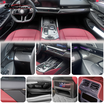 BMW 5 Series G60 G68 i5 M60 Carbon Fiber Door Panel Trim (2024)
