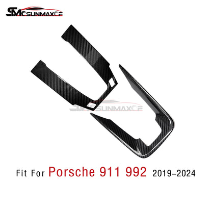 Porsche 911 992 Carbon Fiber Center Console Sticker (2019-2024)
