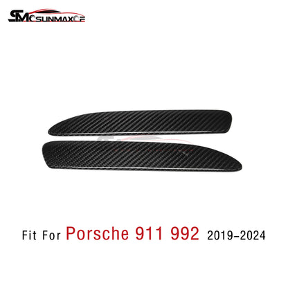 Porsche 911 992 Carbon Fiber Door Handle Stickers (2019-2024)