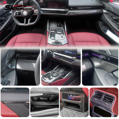 BMW 5 Series i5 M60 G60 G68 530i 530Li Carbon Fiber Front Door Panel Trim (2024)