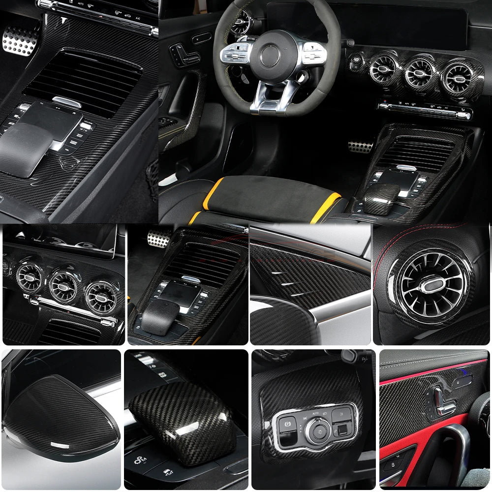 Mercedes-Benz AMG A35 A45 A45S W177 CLA200 CLA250 Carbon Fiber Gear Shift Trim