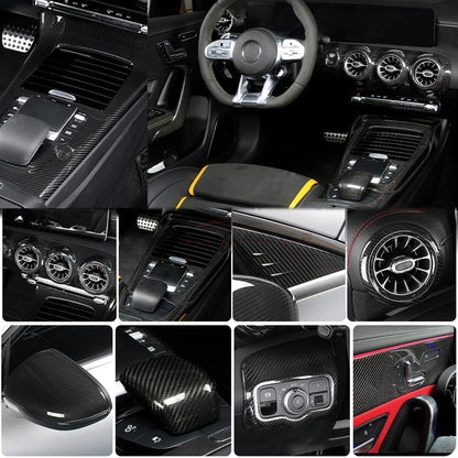 Mercedes-Benz CLA AMG A-Class A35 A45 W177 V177 C118 Carbon Fiber Gear Shift Panel Trim (2020-2023)