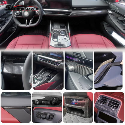 BMW 5 Series G60 Carbon Fiber Front Seat Adjustment Switch Trim (2024)