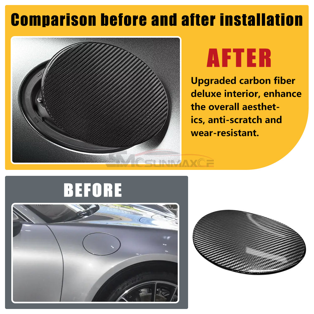 Porsche 911 992 Carbon Fiber Fuel Tank Cap Trim (2019-2024)
