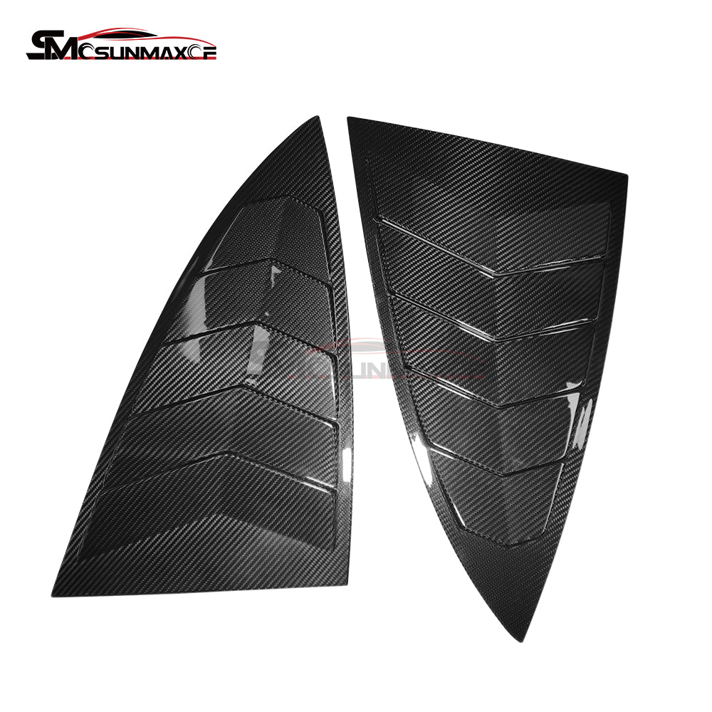 Carbon Fiber Rear Side Window Louvers Cover for Mercedes AMG GT/GTS/GTR (2015-2023)