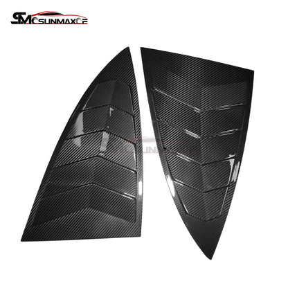 Carbon Fiber Rear Side Window Louvers Cover for Mercedes AMG GT/GTS/GTR (2015-2023)