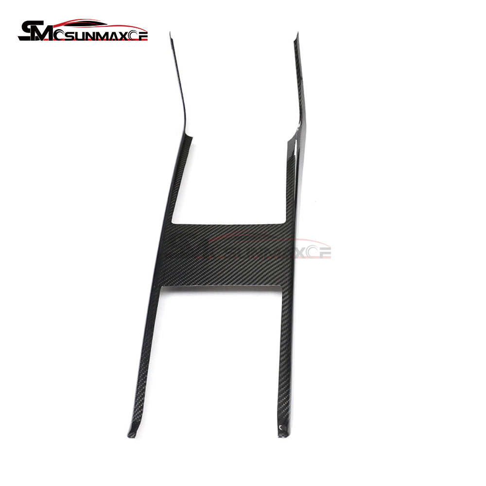 Tesla Model S 2021-2023 Real Carbon Fiber Center Console Panel Frame Cover Trim