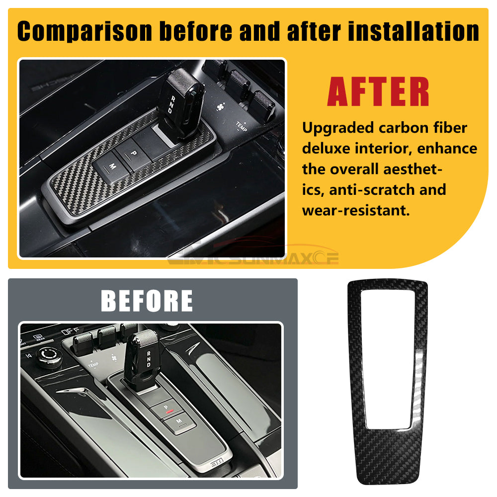 Porsche 911 992 Carbon Fiber Shift Panel Trim (2019-2024)