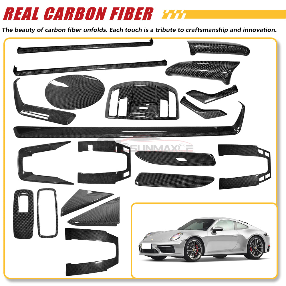 Porsche 911 992 Carbon Fiber Shift Panel Sticker (2019-2024)