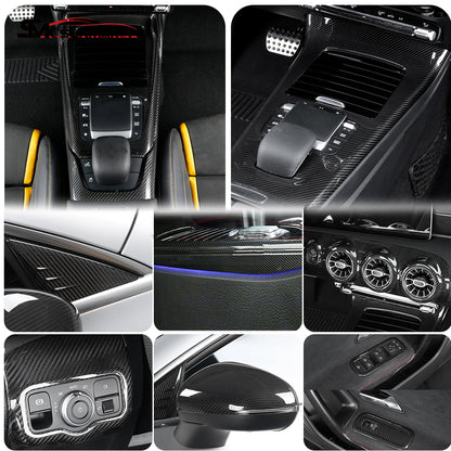 Mercedes-Benz A Class W177 V177 A35 A45 CLA C118 CLA45 Carbon Fiber Door Handle Trim (2020-2023)