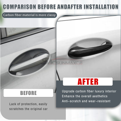 BMW 3 4 5 6 7 8 X Series Carbon Fiber Door Handle Cover