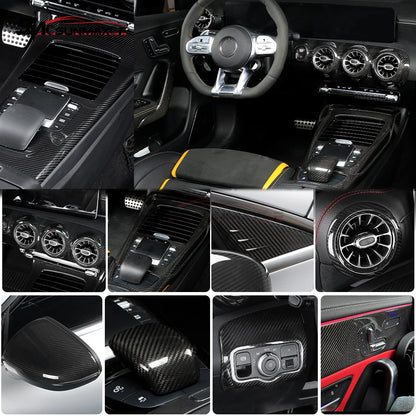 Mercedes-Benz CLA C118 W177 V177 A35 A45 Carbon Fiber Dashboard Air Vent Cover (LHD/RHD)