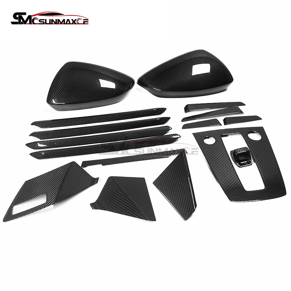 Audi A3 S3 RS3 8Y Carbon Fiber Door Panel Trim (4PCS, 2021-2024)