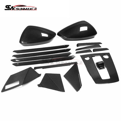 Audi A3 S3 RS3 8Y Carbon Fiber Door Panel Trim (4PCS, 2021-2024)