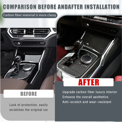 BMW 2 3 4 Series G20 G22 G42 G80 G82 Carbon Fiber Gear Shift Panel Cover