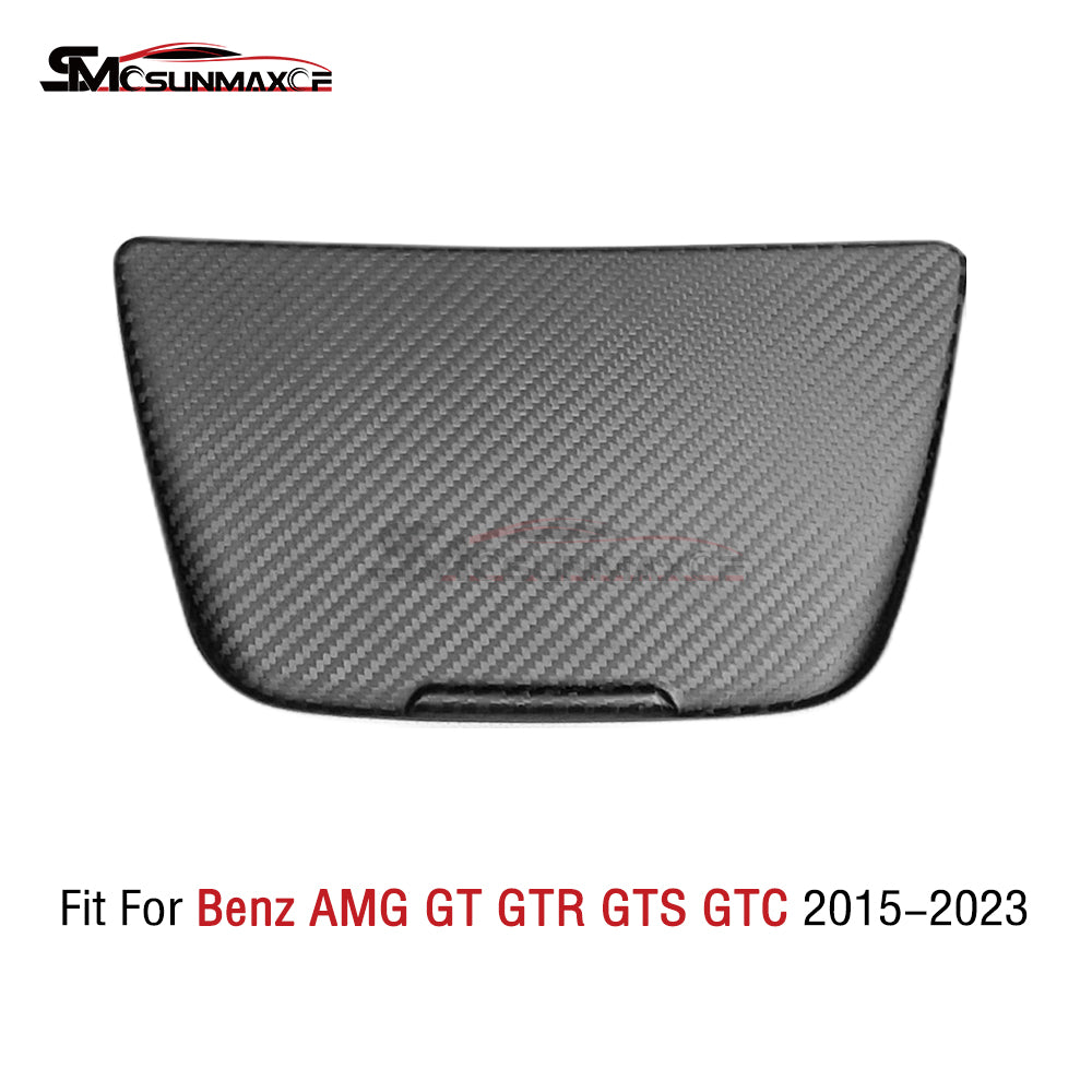 Real Carbon Fiber Center Console Cup Holder Cover for Mercedes AMG GT/GTS/GTR (2015-2023)