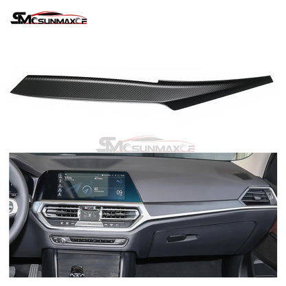 BMW 3 4 Series G20 G21 G22 Carbon Fiber Center Console Dashboard Trim (2022-2023)