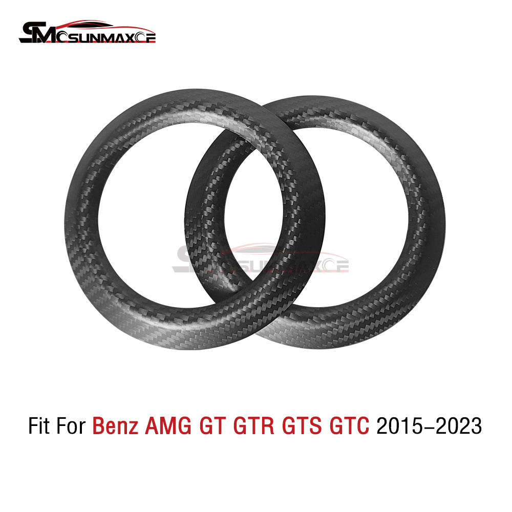 Real Carbon Fiber Dashboard Air Outlet Vent Ring Cover for Mercedes AMG GT/GTS/GTR (2015-2023)