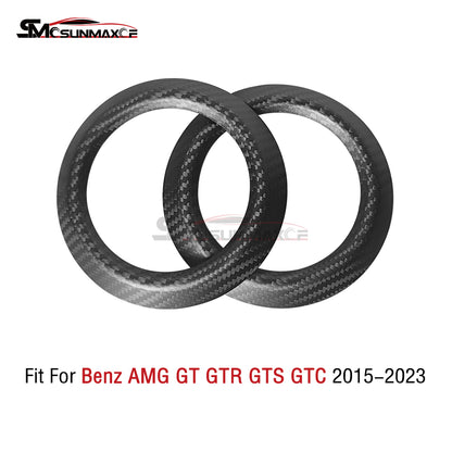 Real Carbon Fiber Dashboard Air Outlet Vent Ring Cover for Mercedes AMG GT/GTS/GTR (2015-2023)
