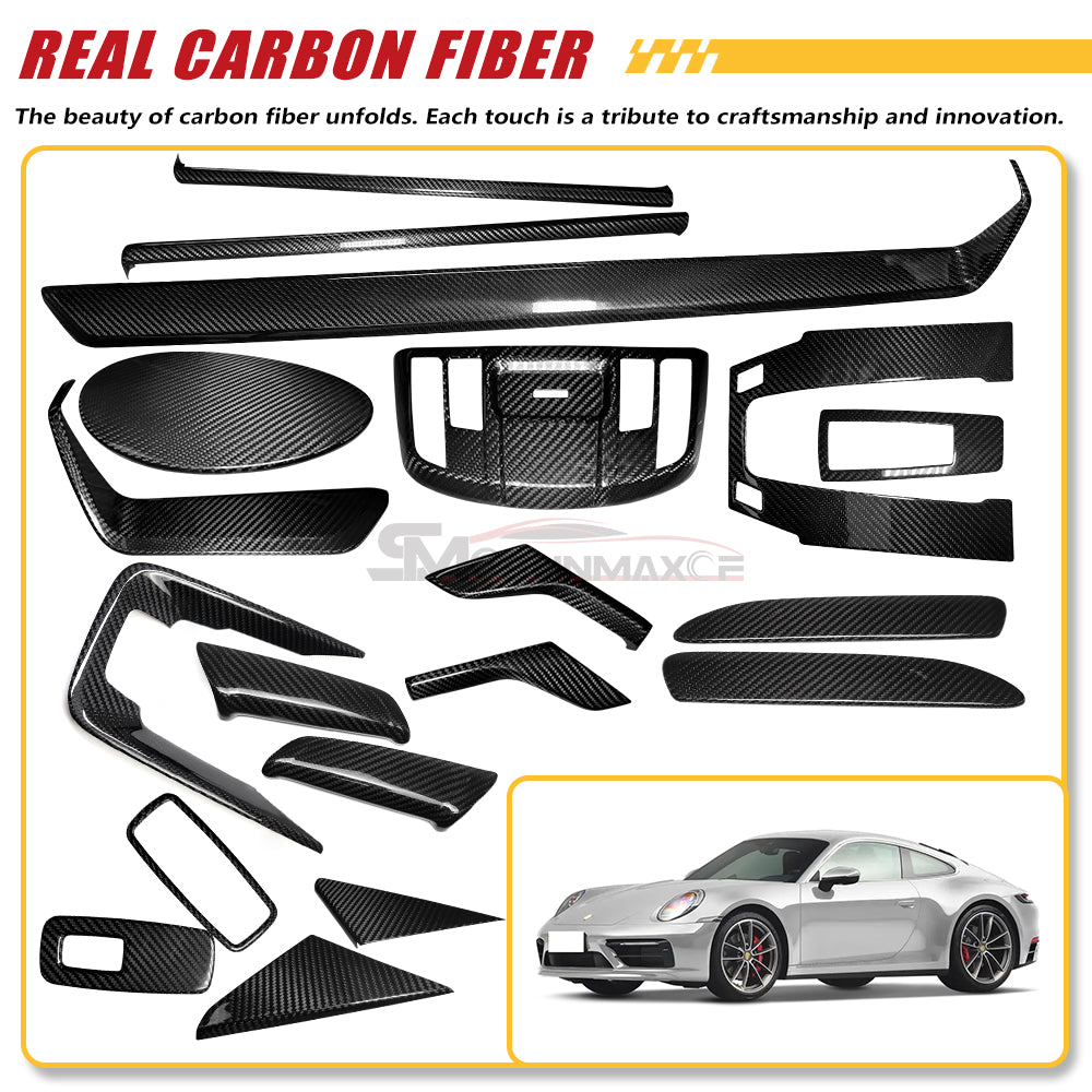 Porsche 911 992 Carbon Fiber Shift Panel Trim (2019-2024)