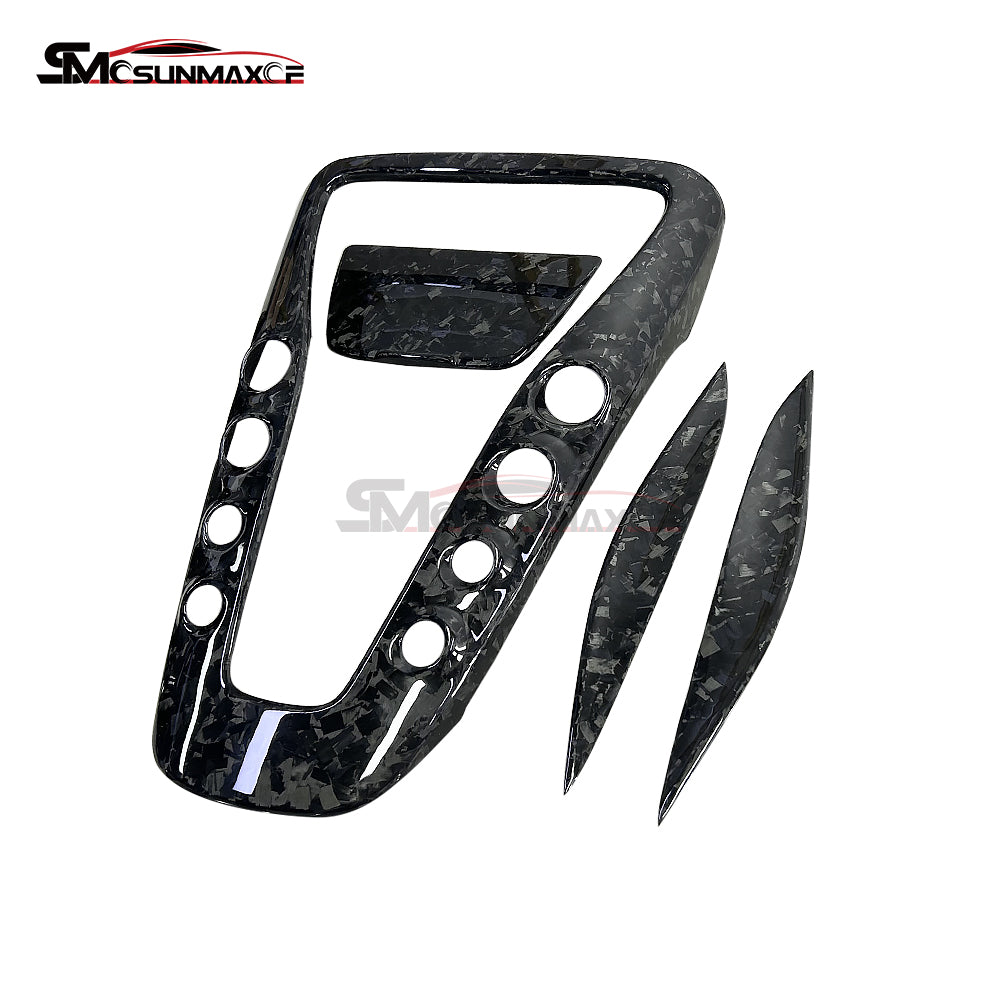 4Pcs Forged Carbon Gear Shift Panel Cover for Mercedes AMG GT/GTS/GTR (2016-2018)