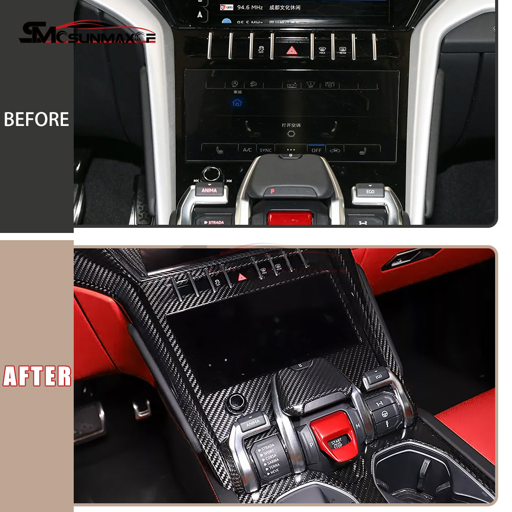 Lamborghini Urus Carbon Fiber Gear Shift Panel Cover (2018-2025)