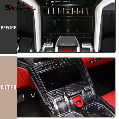 Lamborghini Urus Carbon Fiber Gear Shift Panel Cover (2018-2025)