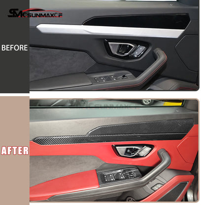 Lamborghini Urus Carbon Fiber Door Trim & Window Switch Covers (2018-2025)
