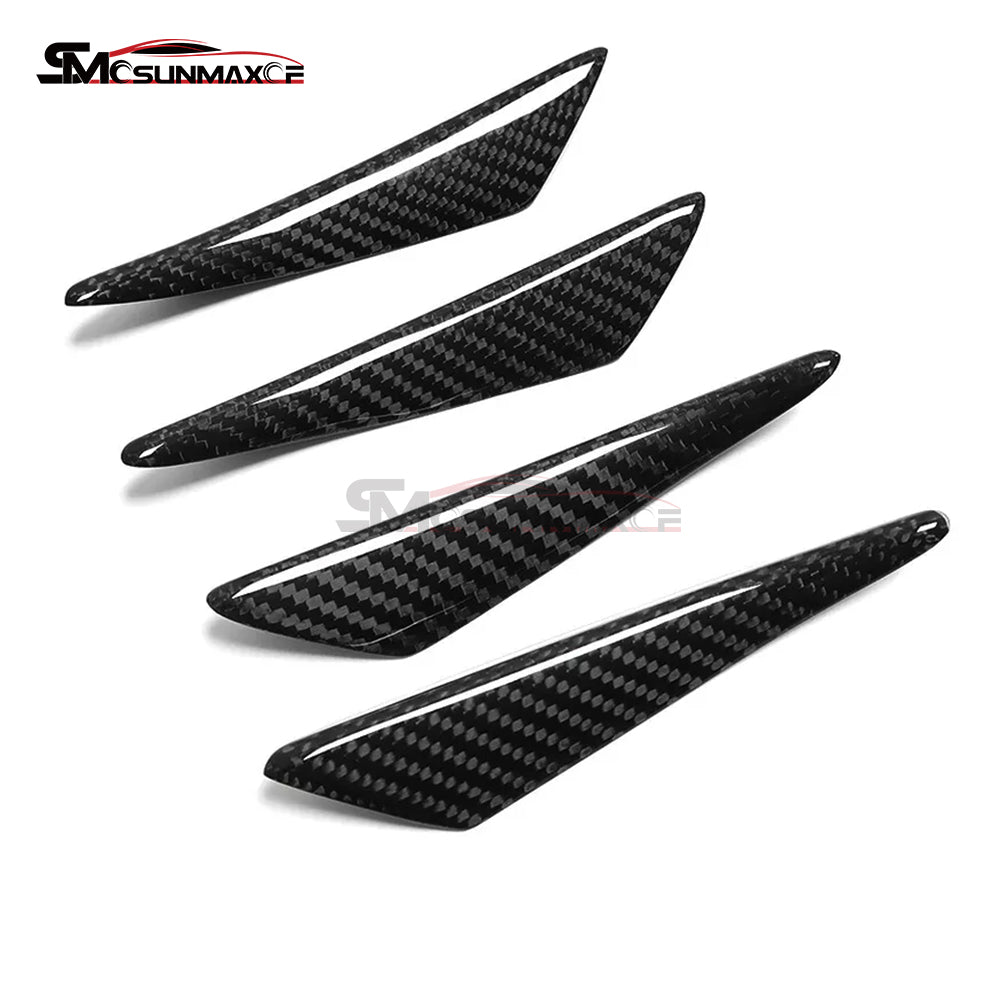 BMW M2 M3 M5 M6 Carbon Fiber Front Bumper Canards Spoiler Fins