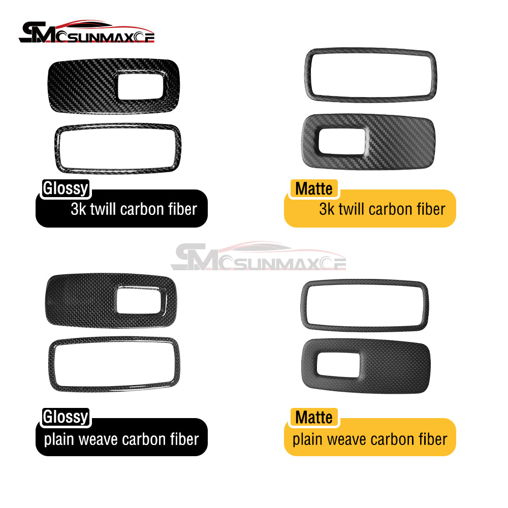 Carbon Fiber Window Lift Switch Decals for Porsche 911 992 (2019-2024)