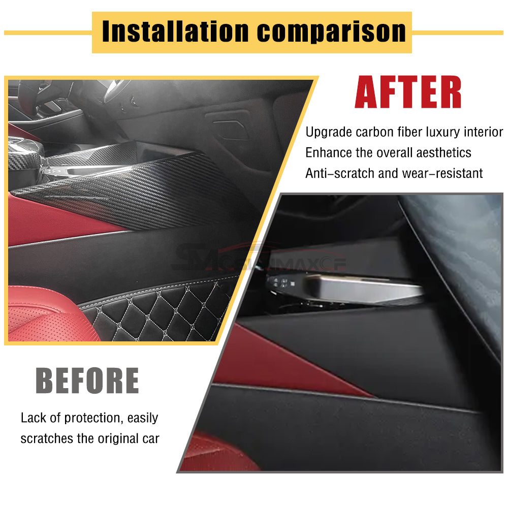 BMW 5 Series G60 G68 i5 M60 Carbon Fiber Gear Shift Side Panel Trim (2024)