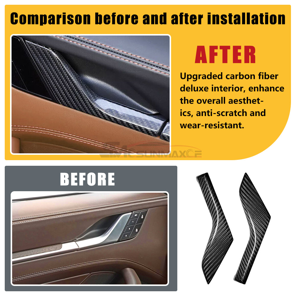 Porsche 911 992 Carbon Fiber Door Handle Covers (2019-2024)